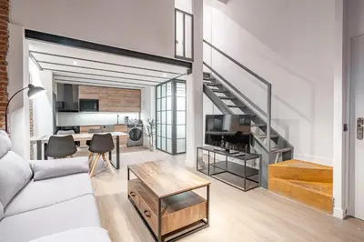 Zona de estar de Apartamento Deluxe Prosperidad