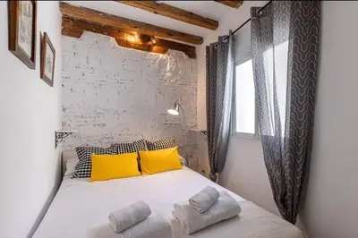 Cama o camas de una habitación en Ático Paseo Del Prado
