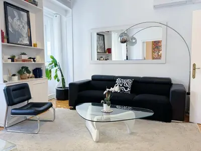Zona de estar de Céntrico y Elegante