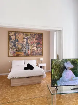 Cama o camas de una habitación en Céntrico y Elegante