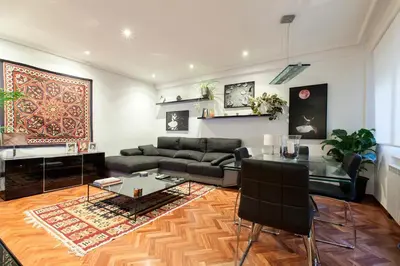 Una cocina o zona de cocina en Luxury apartment in the center