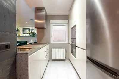 Una cocina o zona de cocina en Luxury apartment in the center
