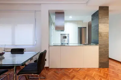 Una cocina o zona de cocina en Luxury apartment in the center