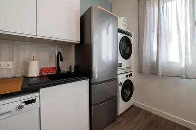 Una cocina o zona de cocina en GuestReady – Quiet and modern apartment in Madrid