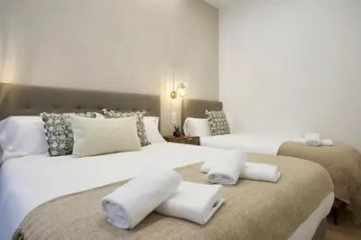 Cama o camas de una habitación en AC Rooms Madrid Centro