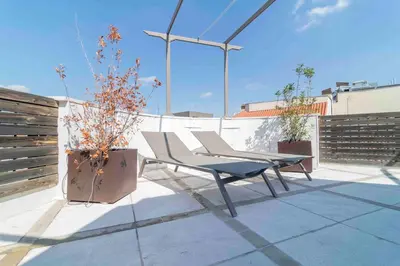 Un balcón o terraza de Ático exclusivo junto a Plaza Mayor