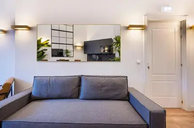 Zona de estar de ºIM La Latina-City Centre-WiFi-AC-SmartTVº