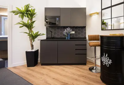 Una cocina o zona de cocina en ºIM La Latina-City Centre-WiFi-AC-SmartTVº