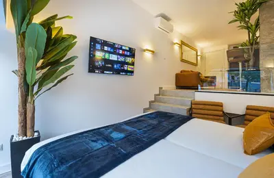 Cama o camas de una habitación en ºººIM La Latina-City Centre-WiFi-AC-SmartTVººº