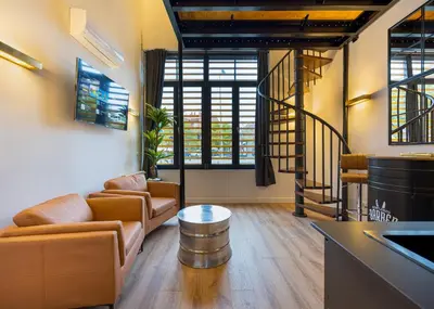 Zona de estar de A IM La Latina-City Centre-WiFi-AC-SmartTV A
