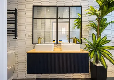 Un baño de B IM La Latina-City Centre-WiFi-AC-SmartTV B