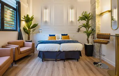 Cama o camas de una habitación en B IM La Latina-City Centre-WiFi-AC-SmartTV B