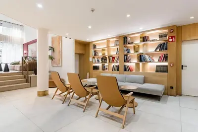 Zona de estar de Villanueva Wood Loft