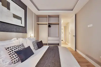 Cama o camas de una habitación en Centro XVI Costanilla de Santiago 6BR 6BH