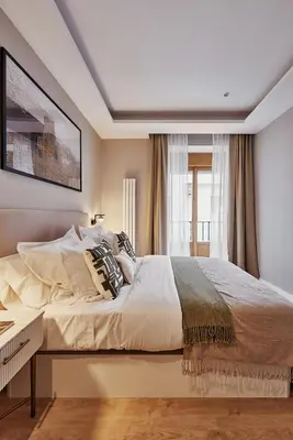 Cama o camas de una habitación en Centro XVI Costanilla de Santiago 6BR 6BH