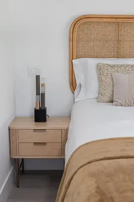 Cama o camas de una habitación en Apartamento Boutique Retiro II - Alojamiento corta estancia