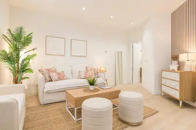 Zona de estar de GuestReady - Modern and Cozy studio in Madrid