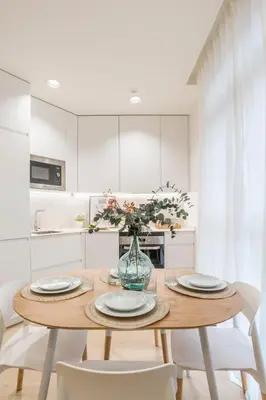 Una cocina o zona de cocina en GuestReady - Modern and Cozy studio in Madrid