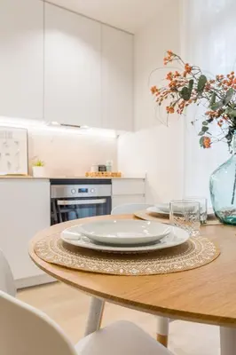 Una cocina o zona de cocina en GuestReady - Modern and Cozy studio in Madrid