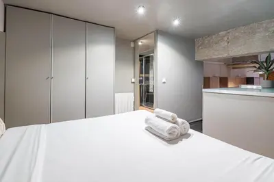 Cama o camas de una habitación en Apartamento Superior Prosperidad