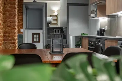 Una cocina o zona de cocina en Apartamento Superior Prosperidad