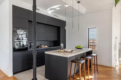 Una cocina o zona de cocina en Waou Ático 2 Terrazas Gran Via - Corta Duración