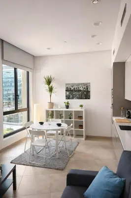 Zona de estar de APARTAMENTO COMPLETO CON PISCINA, GYM y COWORK