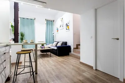 Zona de estar de Industrial style duplex