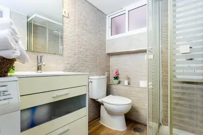 Un baño de Industrial style duplex