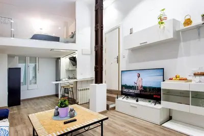 Una cocina o zona de cocina en Industrial style duplex