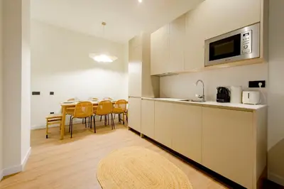 Una cocina o zona de cocina en Alcalá Central Apartments