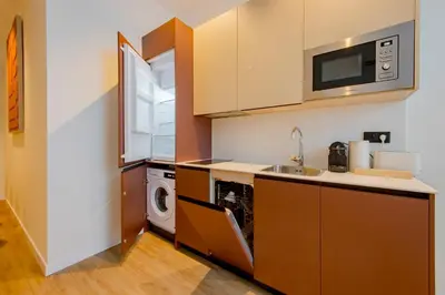 Una cocina o zona de cocina en Alcalá Central Apartments