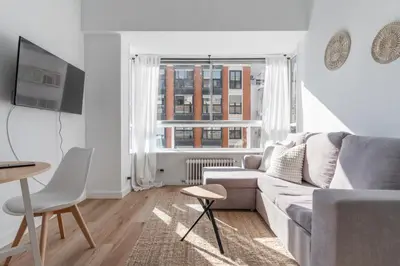 Zona de estar de Modern bright - 1 bedroom 1 bathroom - Chamberí