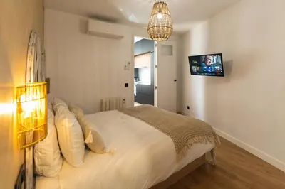 Una televisión o centro de entretenimiento en Piso en La Latina - Fabuloso & Espacioso