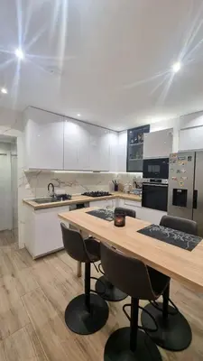 Una cocina o zona de cocina en Habitación privada Madrid con baño compartido en Madrid