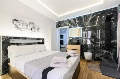 Cama o camas de una habitación en Amplio piso exterior de 2 dormitorios en Centro de Madrid Temporal SCSD14