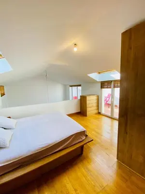 Cama o camas de una habitación en Gran Via Malasaña Rooftop