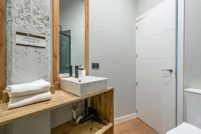Un baño de Bonito apartamento Prosperidad