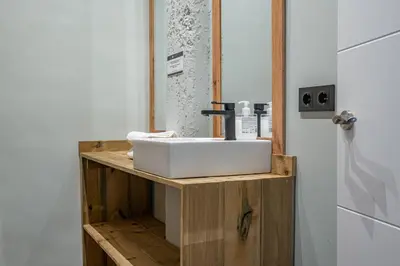 Un baño de Bonito apartamento Prosperidad