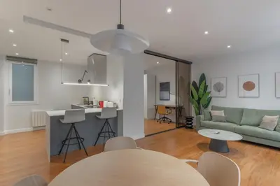 Zona de estar de Wide Stylish-1Bedroom 1Bathroom -Las Letras