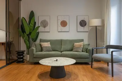 Zona de estar de Wide Stylish-1Bedroom 1Bathroom -Las Letras