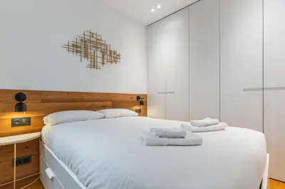 Cama o camas de una habitación en Cozy central - 1Bedroom 1Bathroom - Malasaña