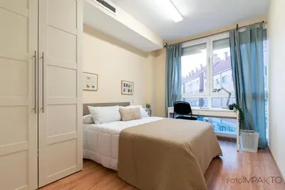 Cama o camas de una habitación en Madrid cozy apartment