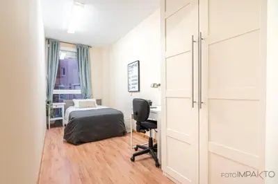Cama o camas de una habitación en Madrid cozy apartment