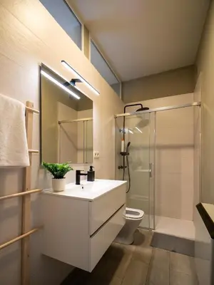 Un baño de Beautiful apt near Santiago Bernabéu - Quijote