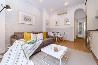 Zona de estar de Apartamentos Gran Via