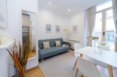 Zona de estar de Apartamentos Gran Via