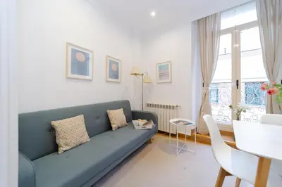 Zona de estar de Apartamentos Gran Via