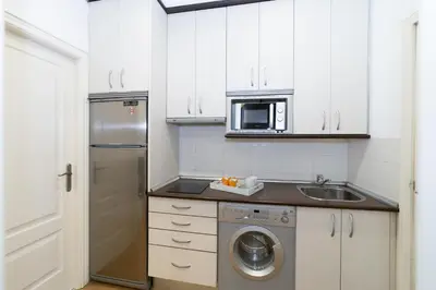 Una cocina o zona de cocina en Apartamentos Gran Via