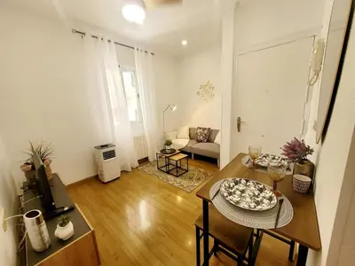 Zona de estar de Bonito piso céntrico a 2 estaciones de Gran Vía